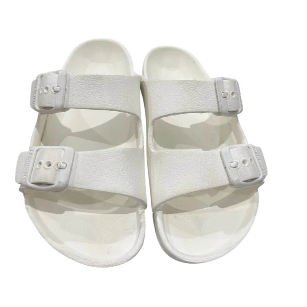 Birkenstock Arizona Classic White Slides Girls Size 28
